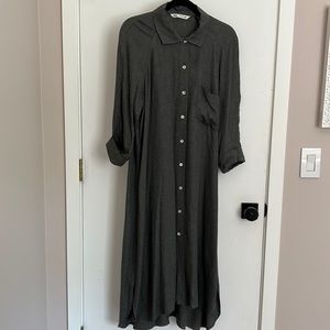 Grey Zara midi length dress